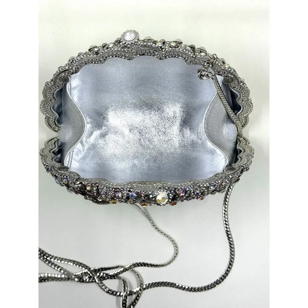 STUNNING Mission Peacock Bling Purse, has beautiful‎ silver chain,Fairy,Queen
